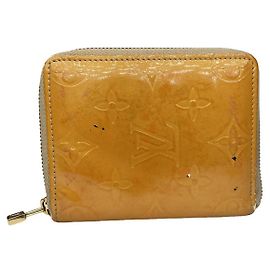 Louis Vuitton Zippy Yellow Leather Wallet Yellow