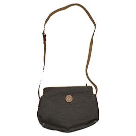 Fendi Baguette Black Leather Handbag Black