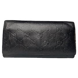 Gucci GG Blooms Brown Leather Wallet Brown