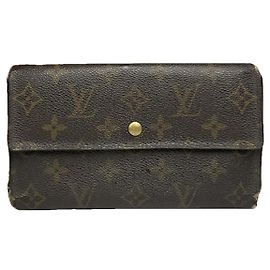 Louis Vuitton Eugénie Brown Leather Wallet Brown