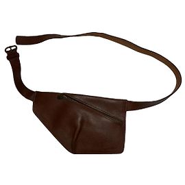 Y'S Bolsa de couro marrom Y Marrom