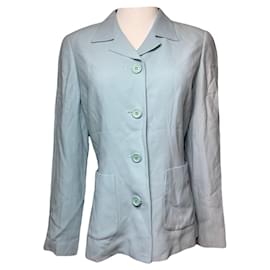 Balenciaga Blue Silk Jacket Blue