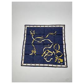 Fendi-FENDI Scarves T.  Silk-Navy blue