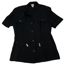 Veste en polyester noire Fendi Noir