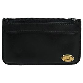 Alfred Dunhill Bolsa de couro preto DUNHILL Preto