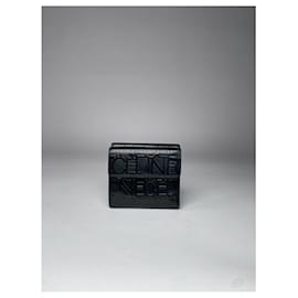 Céline-CELINE Wallets T.  Patent leather-Black