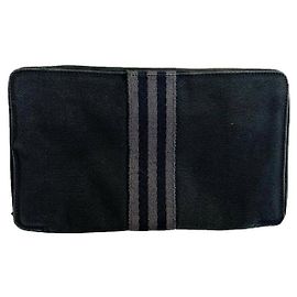 Clutch in cotone nero Hermès Nero