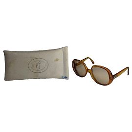 Óculos de sol de plástico laranja Dior Laranja