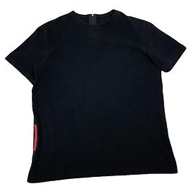 Top de poliéster preto da Prada Preto