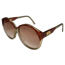 Céline Celine rote Kunststoffsonnenbrille Rot