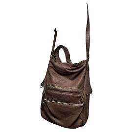 Autre Marque Bolsa de couro marrom GIORGIO BRATO Marrom