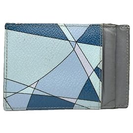 Bolsa de couro azul Emilio Pucci Azul