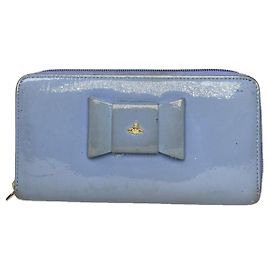 Vivienne Westwood Blue Leather Wallet Blue