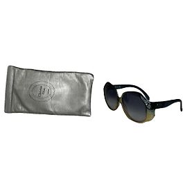 Óculos de sol de plástico azul Dior Azul
