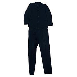 Versus Anthracite Wool Suit Dark grey