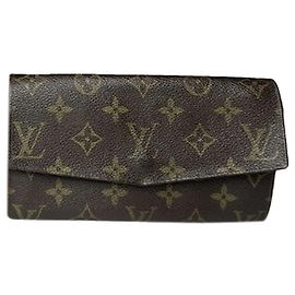 Louis Vuitton Kimono Brown Leather Wallet Brown