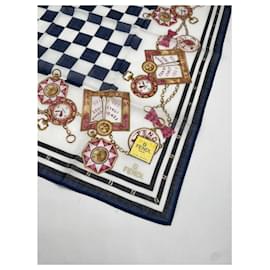Fendi-FENDI Scarves T.  Silk-Navy blue