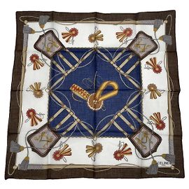 Céline Celine Multicolour Silk Silk Handkerchief Multiple colors