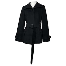 Burberry-BURBERRY Trench coats T.International L Wool-Black