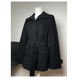 Burberry-BURBERRY Trench coats T.International L Wool-Black