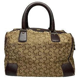 Céline Bolsa de couro marrom Celine sac 16 Marrom