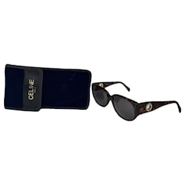 Céline Celine Brown Plastic Sunglasses Brown