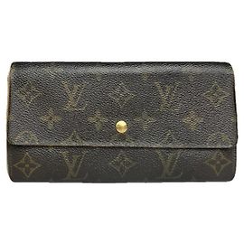 Louis Vuitton Kimono Brown Leather Wallet Brown