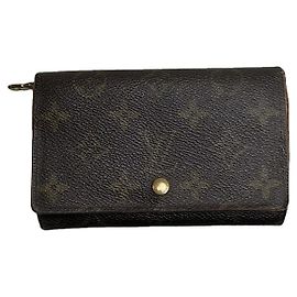 Louis Vuitton Juliette Brown Leather Wallet Brown