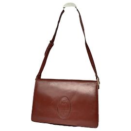 Bolsa de couro bordô Cartier Bordeaux