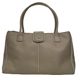 Courreges Courrèges weiße Lederhandtasche Weiß