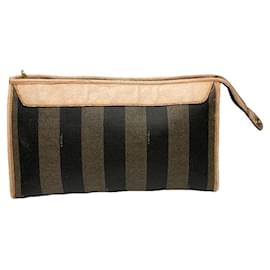 Fendi-FENDI Clutch bags T.  Leather-Black
