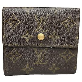 Louis Vuitton Flore Brown Leather Wallet Brown