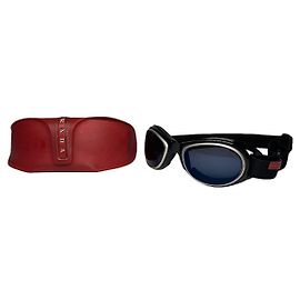 Prada schwarze Kunststoffsonnenbrille Schwarz