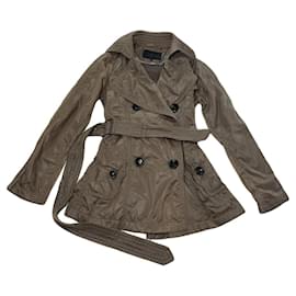 Burberry-BURBERRY Trench coats T.International S Polyester-Brown
