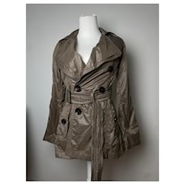 Burberry-BURBERRY Trench coats T.International S Polyester-Brown