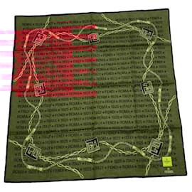 Fendi-FENDI Scarves T.  Silk-Red