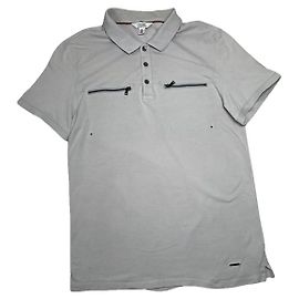 Polo de algodón gris Calvin Klein Gris