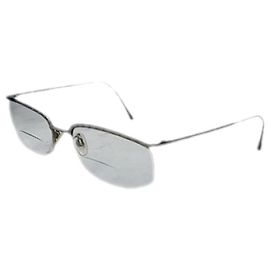 Gafas de sol de metal dorado Chanel Dorado