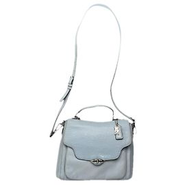 Coach Large Scout Hobo Blue Leather Handbag Blue