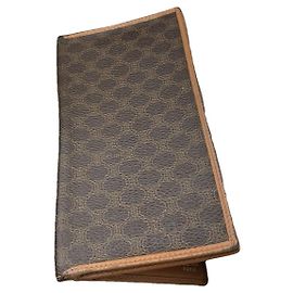 Céline Bolsa de couro marrom Celine Marrom