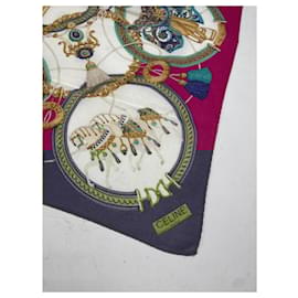 Céline-CELINE Scarves T.  Silk-Black