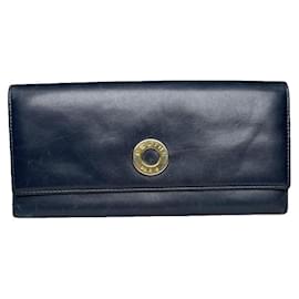 Céline-CELINE Wallets T.  Patent leather-Navy blue