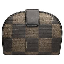 Fendi Baguette Brown Leather Wallet Brown