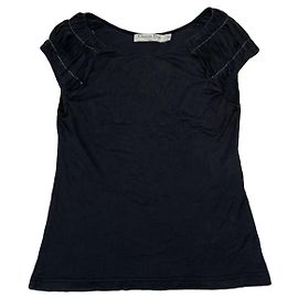 Dior J'adore Top in Seta Nera Nero