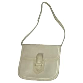Sac à main en cuir blanc Yves Saint Laurent Blanc