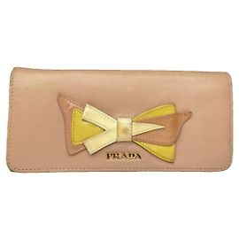 Cartera de cuero rosa Prada Rosa