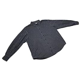 Yves Saint Laurent-YVES SAINT LAURENT Shirts T.International XXL Cotton-Black