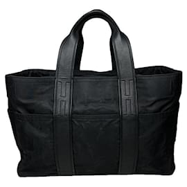 Hermès Black Polyester Handbag Black