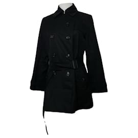 Burberry-BURBERRY Trench coats T.International M Polyester-Black