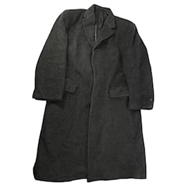 Yves Saint Laurent-YVES SAINT LAURENT Coats T.International L Wool-Black
